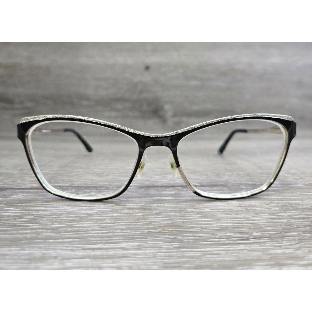 Salsa Eyeglasses Frame Only SA5014 BK Women's Black Metal Cat Eye